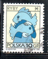 POLONIA POLAND POLSKA 1996 SIGNS OF THE ZODIAC PISCES 10g USED USATO OBLITERE' - Usados