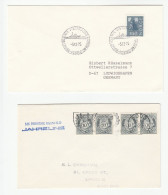 1980s  2 Diff  SHIPS Covers NORWAY  MS Prinsesse Ragnhild  MS Vistajord Mailed On Board Ship Cover Stamps - Storia Postale