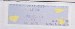 Vignette, Étiquette De Guichet " 94 VILLENEUVE LE ROI "  Sur Enveloppe Entière _E475 - 2000 Type « Avions En Papier »