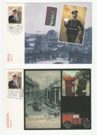 Historic POST VAN POSTMEN 2 Diff  NORWAY EXHIBITION Cards Cover Stamps Postcard - Covers & Documents