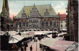 Gruss Vom Bremer Freimarkt (Stempel: Bremen 1910 , Nach Norwegen) - Bremen