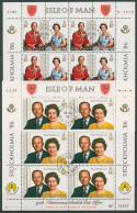 Isle Of Man 1986 Elisabeth II. Prinz Phillip Kleinb. 319/21K Gestempelt (C90663) - Man (Ile De)