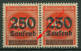 Deutsches Reich 1923 Freimarke Mit Aufdruck Setzfehler 296 II Postfrisch - Abarten & Kuriositäten