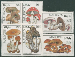 Malediven 1986 Pilze 1235/40 Postfrisch - Maldivas (1965-...)