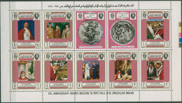 Jemen (Königreich) 1969 Imam Papst Paul VI. 668/77 A K Postfrisch (C97828) - Yemen