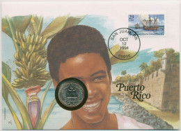 USA 1994 Küstenlandschaft Von Puerto Rico Numisbrief 1/4 Dollar (N436) - 1932-1998: Washington