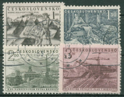 Tschechoslowakei 1952 Tag Der Bergarbeiter Bergwerk Schemnitz 757/60 Gestempelt - Used Stamps