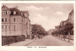 Ohrdruf I. Thüringen, Bahnhofstrasse (Stempel: 1920 , Nach Schweden) - Gotha