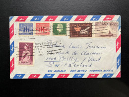 ENVELOPPE CANADA / VANCOUVER POUR PRILLY SUISSE 1964 - Brieven En Documenten