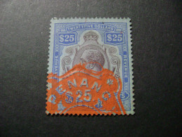 Malaya (Straits Settlements) 1936 KGV $25 Key Type - Used Revenue Stamp - Straits Settlements