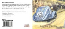 Booklet 1095 Czech Republic  Aero 750 Sport Coupé Racing Car 2020 - Unused Stamps