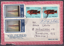 PERU. 1972/Lima, Registered Letter Illustrated Airmail Envelope/mixed Franking. - Pérou