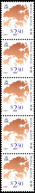 Hong Kong 1987-92 $2.30 Coil Strip With Number On Reverse Unmounted Mint. - Ongebruikt