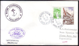 FRANCE - NAVIRE OCEANOGRAPHIQUE  THALASSA - STATION RADIO FN/B - 1980 - Faune Antarctique