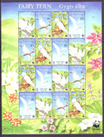 Ascension 1999 MiNr. 786 - 789 BIRDS WWF Fairy Tern M\sh MNH** 32,00 € - Albatro & Uccelli Marini