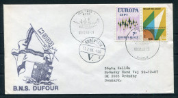 1988 Belgium B.N.S. DUFOUR Submarine Ostend - Copenhagen Cover  - Brieven En Documenten