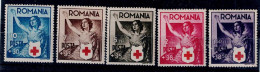 ROMANIA 1941 RED CROSS MI No 696-700 MNH VF!! - Ungebraucht