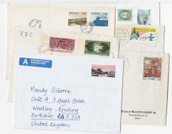 1970s -2009   6 Norway Covers Flags Europs Views Fish Religion Scouts Cover - Storia Postale