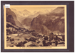 GRÖSSE 10x15cm - WENGEN - EFFET DE NUIT PAR TRANSPARENCE - LEUCHTENDE POSTKARTE - TB - Wengen