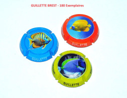 Série De 3 Capsules De Champagne GUILLETTE BREST - 180 Exemplaires - Collezioni