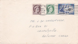 Canada-1959--lettre De TORONTO  Pour LEOPOLDVILLE (Congo Belge)- Timbres .. Sur Lettre...cachet - Cartas & Documentos