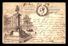 ITALIE - TORINO - MONUMENTO VITTORIO EMANUELE - CARTE ILLUSTREE - Autres Monuments, édifices