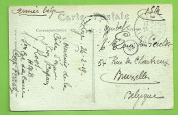Kaart EZE Verzonden HOPITAL MILITAIRE BELGE / CAP FERRAT, Met Pen GUICHET !! (1866) - Esercito Belga