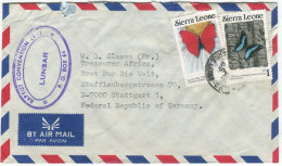 Cover Sierra Leone 1989 Freetown Butterfly - Sierra Leone (1961-...)