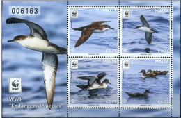 Malta 2016 MiNr. 1923 - 1926 (Block 68) WWF Birds  Manx Shearwater S/sh  MNH ** 6,80 € - Malta