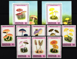 Grenada Grenadinen 1191-1198 Und Block 174 Und 175 Postfrisch Pilze #HQ373 - St.Vincent & Grenadines