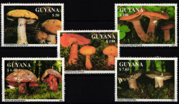 Guyana 3680-3684 Postfrisch Pilze #HQ414 - Guyane (1966-...)