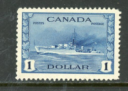 Canada MNH 1942 Tribal Class Destroyer - Unused Stamps