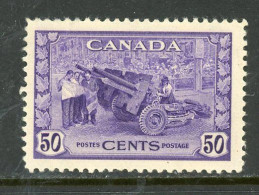 Canada MNH 1942 Munitions Factory - Unused Stamps