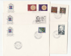5 ICELAND  FDCs 1978 - 1981   Fdc Cover Stamps - FDC