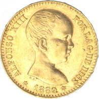 Espagne-20 Pesetas Alphonse XIII 1889 Madrid - Otros & Sin Clasificación