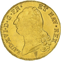 France, Louis XVI, Double Louis D'or à La Tête Nue, 1789, Bordeaux, Or, TTB+ - 1774-1791 Ludwig XVI.