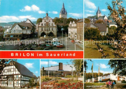 73812650 Brilon Marktplatz Kirche Verkehrsamt Hallenbad Jugendherberge Brilon - Brilon