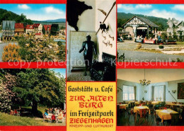 73717235 Ziegenhagen Witzenhausen Gaststaette Cafe Zur Alten Burg Terrasse Gasts - Witzenhausen