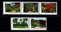 Australia 2013 Botanic Gardens Set Of 5 Self-adhesives MNH - Neufs