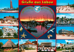73001100 Laboe Marine Ehrenmal Strand Hafen Kurkonzert Reethaus Laboe - Laboe