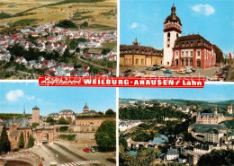 73001035 Weilburg Fliegeraufnahme Rathaus Stadttor Gesamtansicht  Weilburg - Weilburg