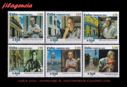 CUBA MINT. 2021-15 HOMENAJE AL HISTORIADOR DE LA CIUDAD DE LA HABANA EUSEBIO LEAL SPENGLER - Neufs