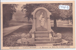 RIS ORANGIS- FONDATION DRANEM- LE MONUMENT AUX MORTS DES ARTISTES LYRIQUES - Ris Orangis