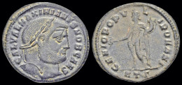 Maximian Herculius AE Follis Genius Standing Left - La Tetrarchía Y Constantino I El Magno (284 / 307)