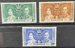 BAHAMAS - MH*  - 1937 CORONATION ISSUE - # 146/148 - 1859-1963 Colonia Britannica