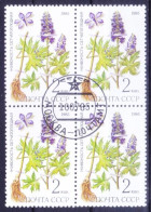 Russia 1985 MNH CTO Blk, Medicine Plant Larkspur, Anti-inflammatory, Antioxidant Properties - Plantas Medicinales