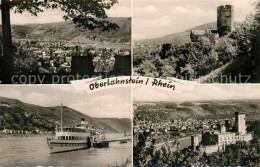 73000747 Oberlahnstein Faehrschiff Burg Panorama Oberlahnstein - Lahnstein