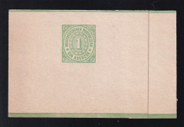 Streifband Ziffer 1 Kr., Verkürzt - Postal  Stationery