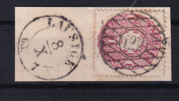 Wappen 1 Ngr. Auf Briefstück Mit Nummernstempel 122 + K2 LAUSIGK 8.X.63 - Sachsen