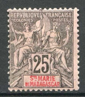 Réf 085 > SAINTE MARIE De MADAGASCAR < N° 8 * < Neuf Ch -- MH * - Unused Stamps